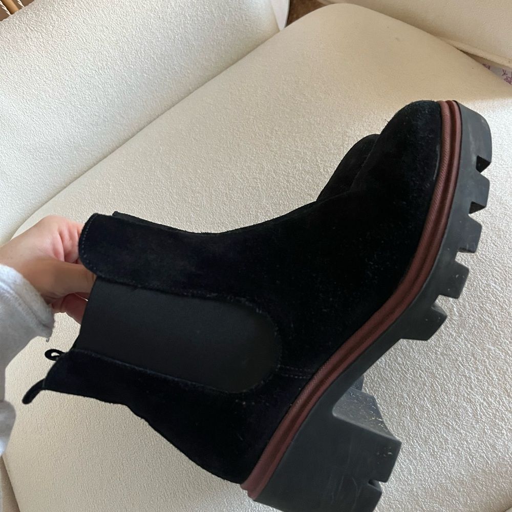 Antonio De Faria Chelsea Black Suede Boots - Picture 6 of 8